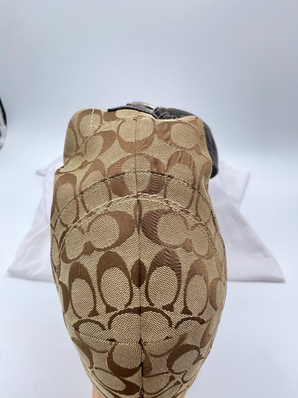 Coach Vintage Soho Signature Large Hobo 10075 Y2K Brown π€ Paris - Picture 16 of 16